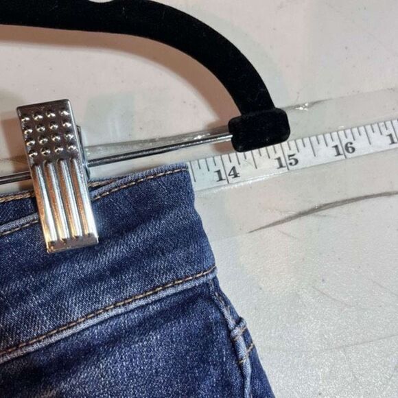 American Eagle Women's Distressed The Dream Jean High Rise Jeggings Blue Size 0 - Picture 6 of 11